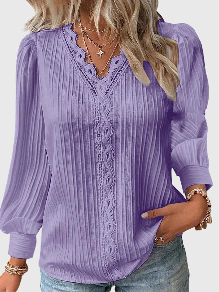 Andrea™ | Elegant Pullover Bluse