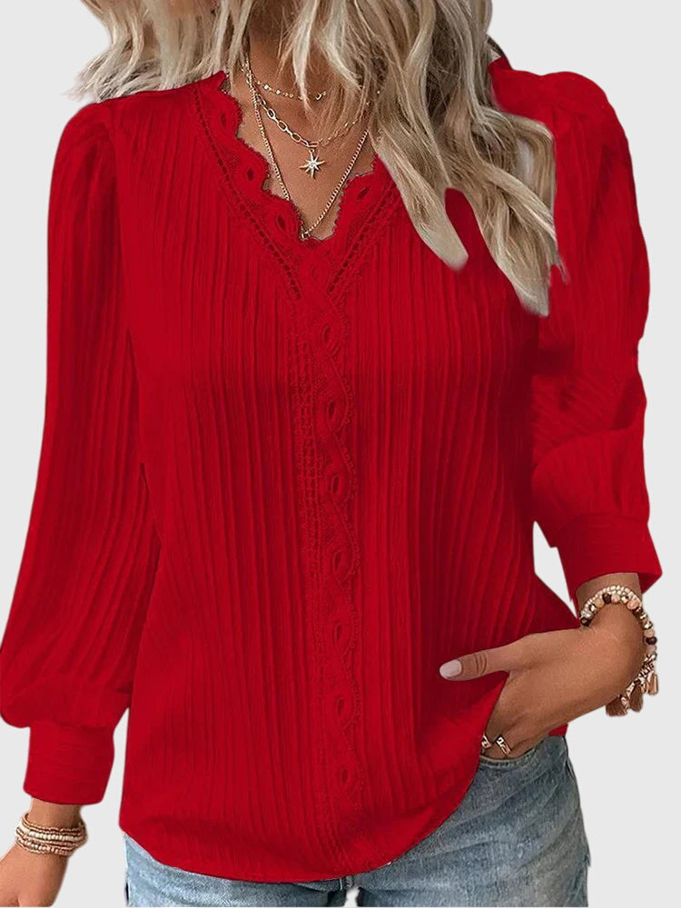 Andrea™ | Elegant Pullover Bluse