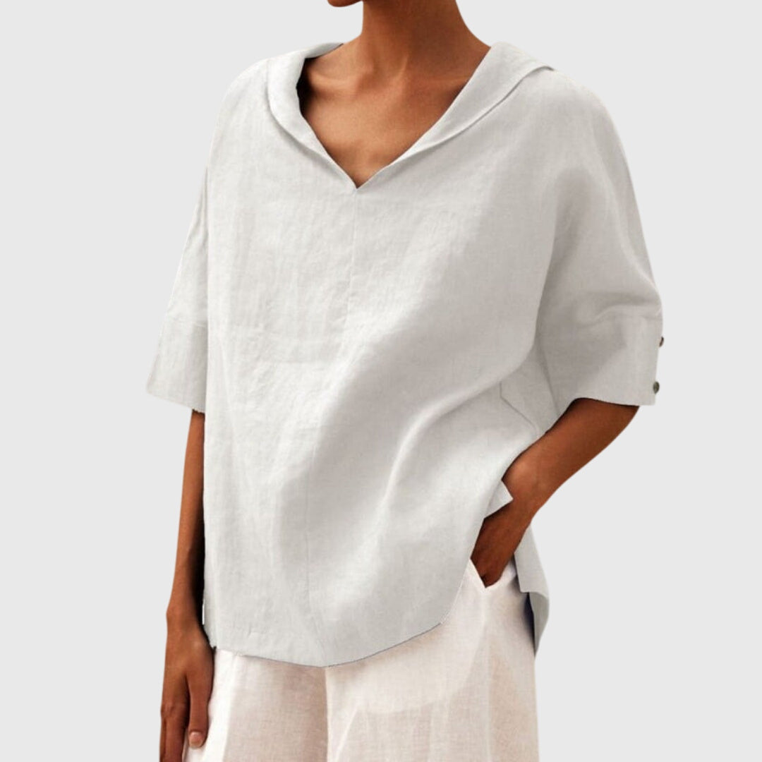 Joanna™ | Casual Løs-Fit Bluse
