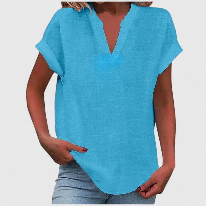 Xavinah | Komfortabel V-hals Bluse
