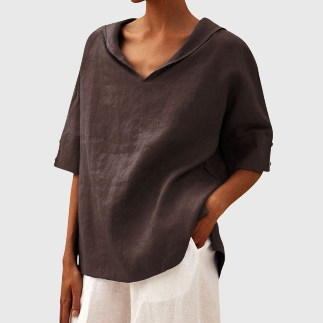 Joanna™ | Casual Løs-Fit Bluse