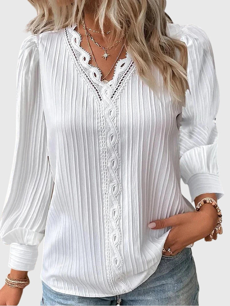 Andrea™ | Elegant Pullover Bluse