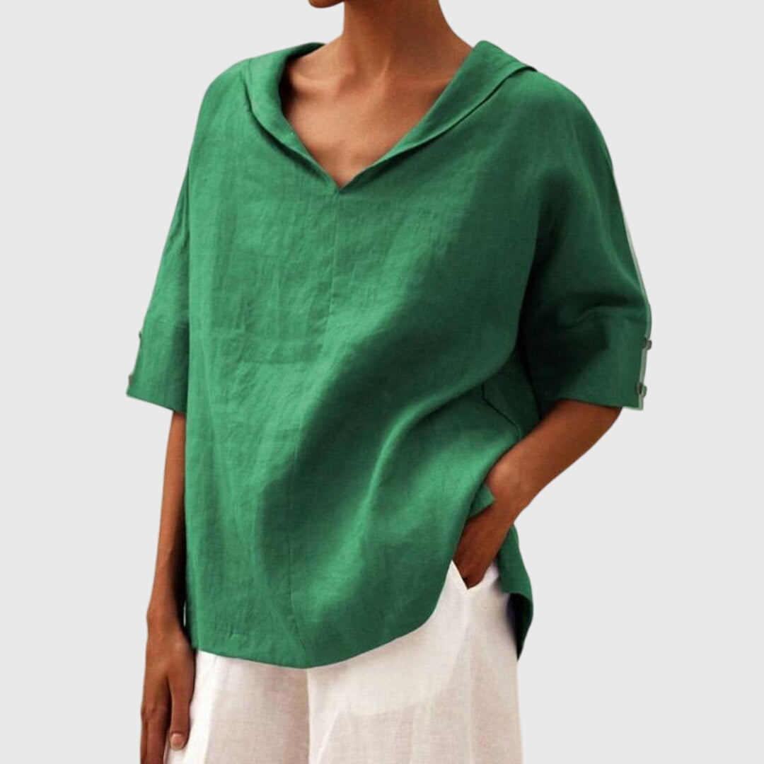 Joanna™ | Casual Løs-Fit Bluse