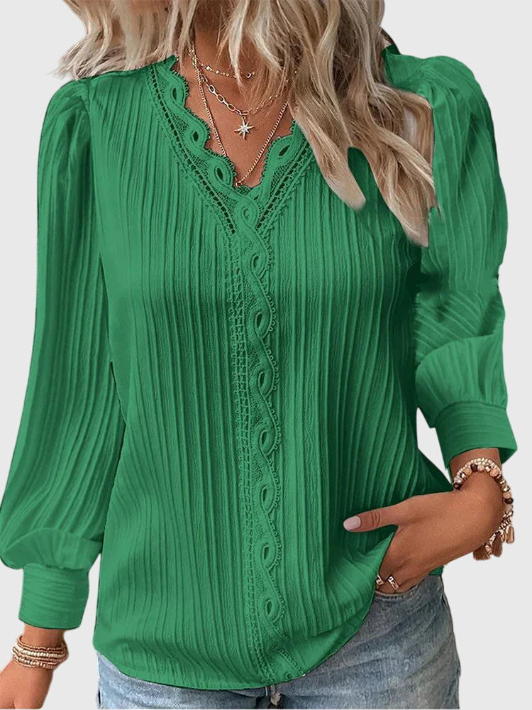 Andrea™ | Elegant Pullover Bluse