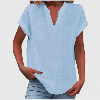 Xavinah | Komfortabel V-hals Bluse