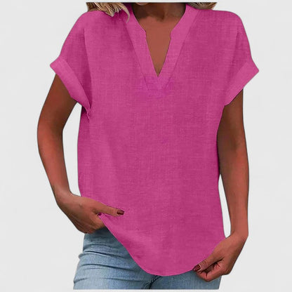 Xavinah | Komfortabel V-hals Bluse