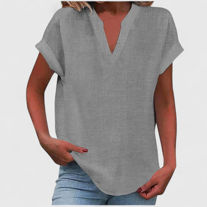 Xavinah | Komfortabel V-hals Bluse