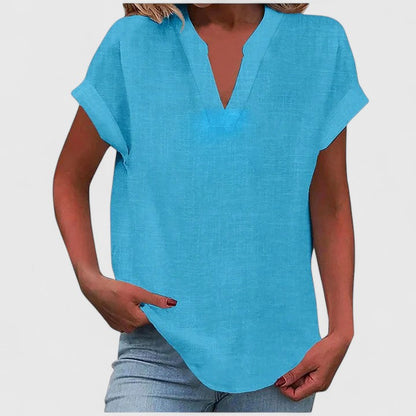 Xavinah | Komfortabel V-hals Bluse