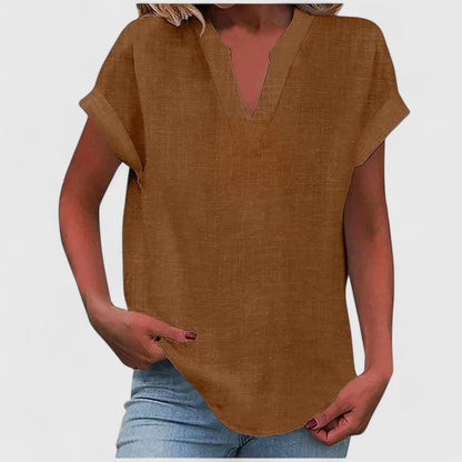 Xavinah | Komfortabel V-hals Bluse